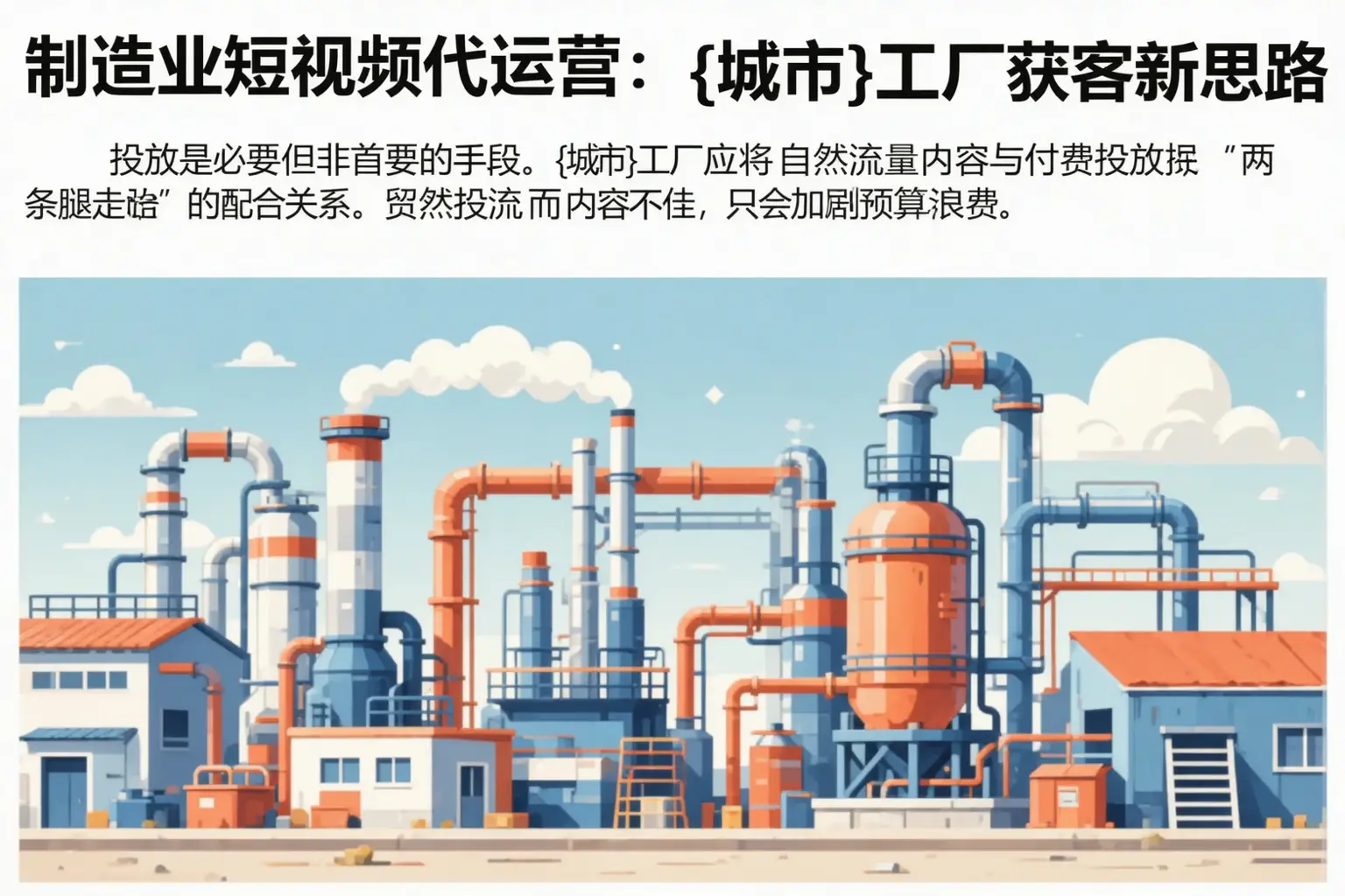 制造业短视频代运营:马关工厂获客新思路
